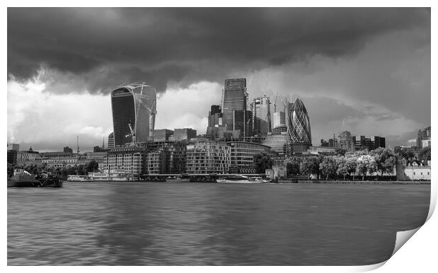 Dramatic Sky London Print by Clive Eariss