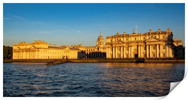 Greenwich University Sunset Print by Clive Eariss