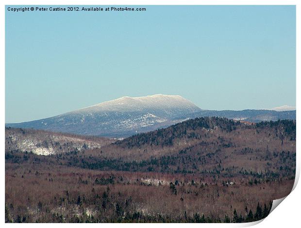 Rump Mountain Print by Peter Castine