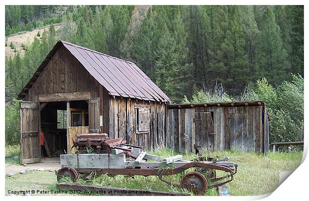 Old Building Print by Peter Castine