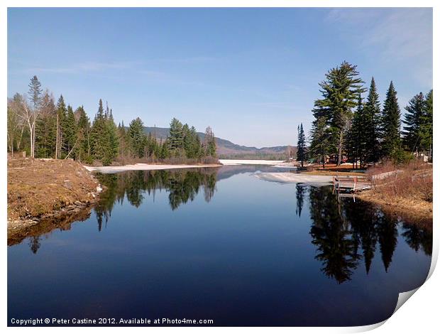 Spring Thaw Print by Peter Castine