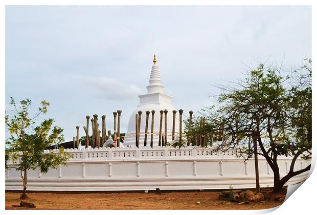Thuparama  Stupa,Srilanka. Print by thushara weeramanthry