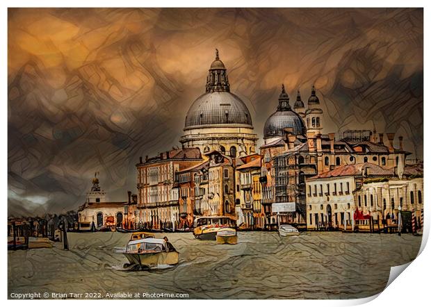 The Grand Canal in Venice Print by Brian Tarr