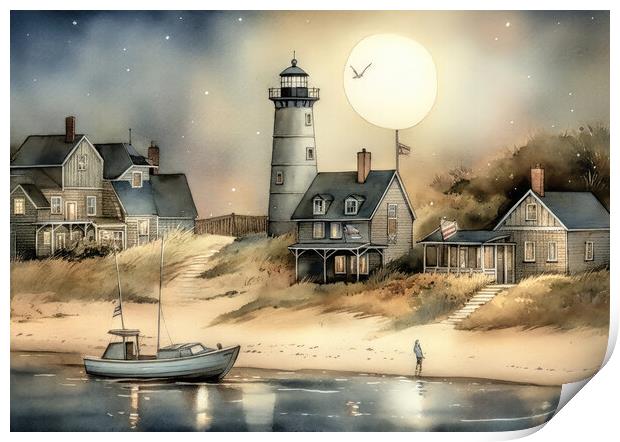 Old Cape Cod Print by Brian Tarr