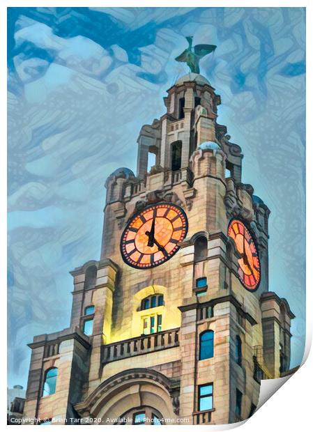 It's 5 o clock somewhere - Liverpool Print by Brian Tarr