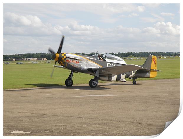 North American Mustang P-51D Print by Edward Denyer
