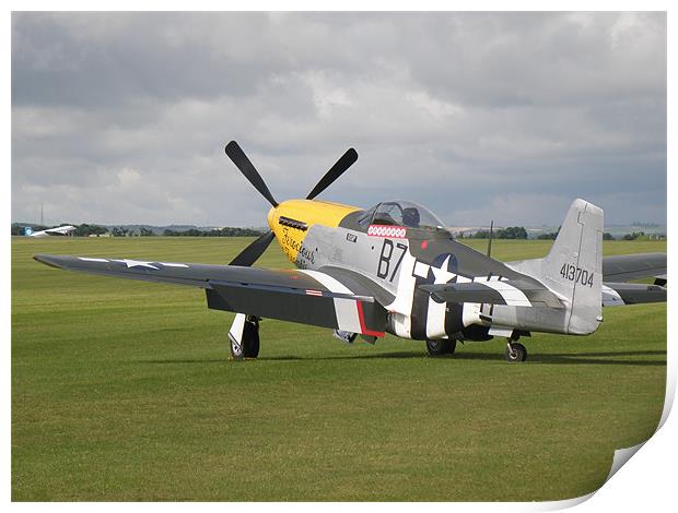 North American Mustang P-51D Print by Edward Denyer