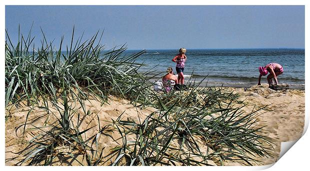 Sandbanks Print by Geoff Phillips