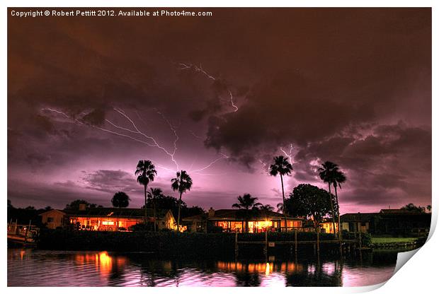 Bright Night Florida Sky Print by Robert Pettitt