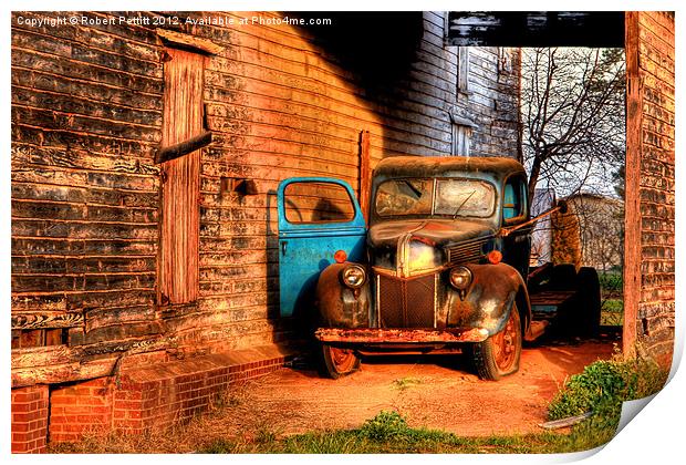 Old-time Farmer's Cadillac Print by Robert Pettitt