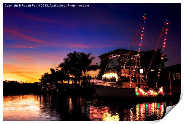 Boat Parade Print by Robert Pettitt