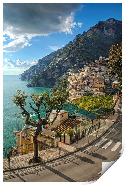 Positano Amalfi Coast Print by Robert Pettitt