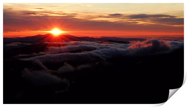 Sunrise over Wyvis Print by Macrae Images