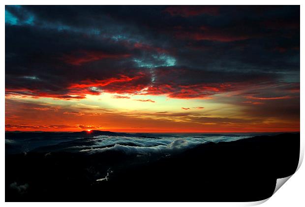 Highland sunrise Print by Macrae Images