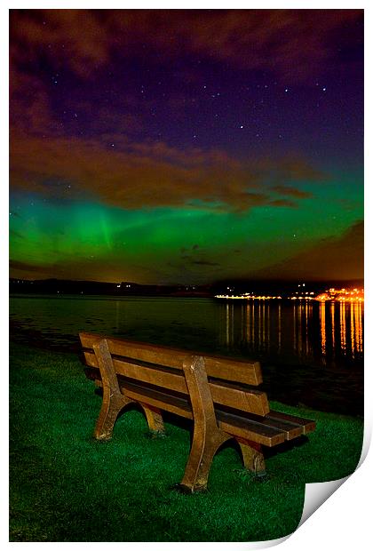  Aurora At Clachnaharry Print by Macrae Images
