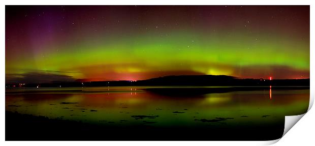    Northern Lights Print by Macrae Images