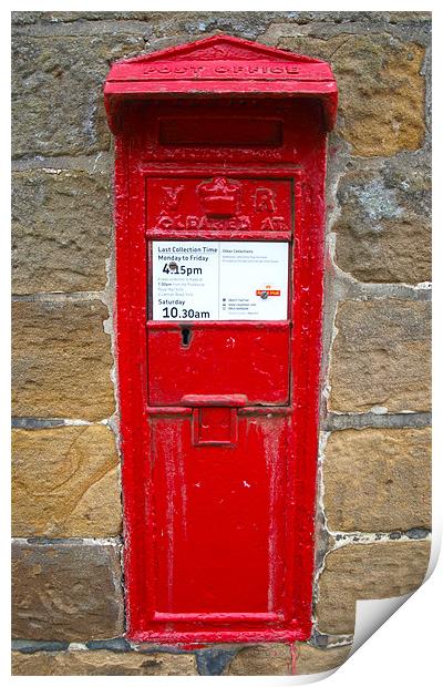 Farndale Post Box Print by andrew hall