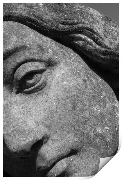 Stone Face Print by Adrian Wilkins