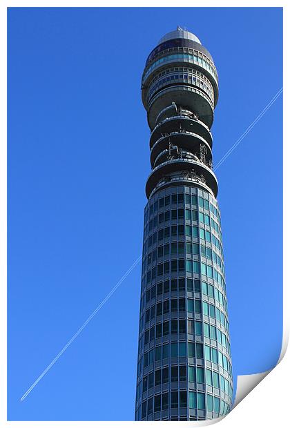 The BT Tower Print by Adrian Wilkins