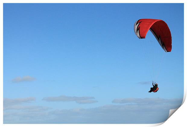 Norfolk Paraglider Print by Adrian Wilkins