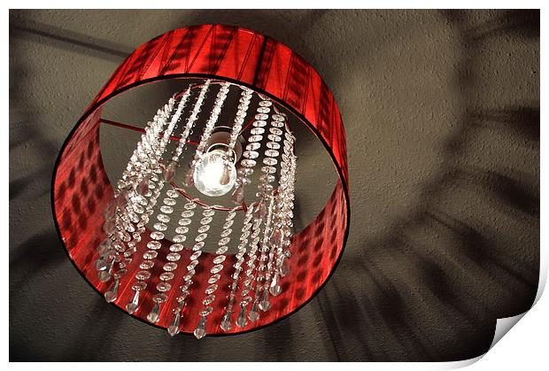 Retro Light Shade Print by Adrian Wilkins