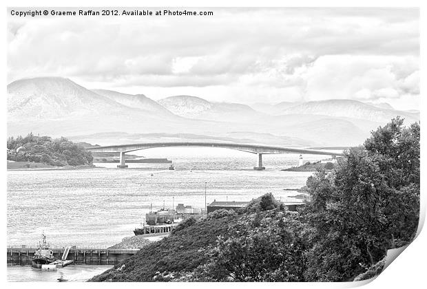 Skye Bridge Print by Graeme Raffan