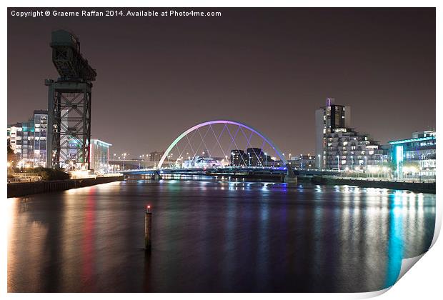  Clyde Arc, Glasgow Print by Graeme Raffan