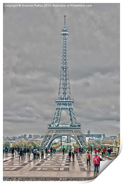  Eiffel Tower, Paris Print by Graeme Raffan