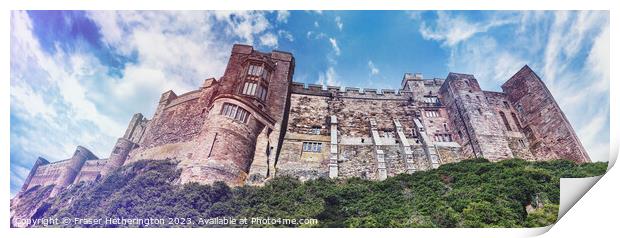 Bamburgh Castle Print by Fraser Hetherington