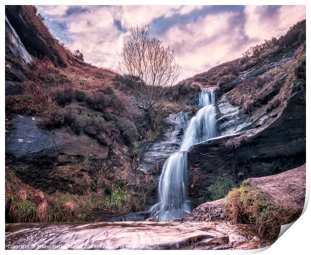 The pulpit Waterfall Print by Fraser Hetherington