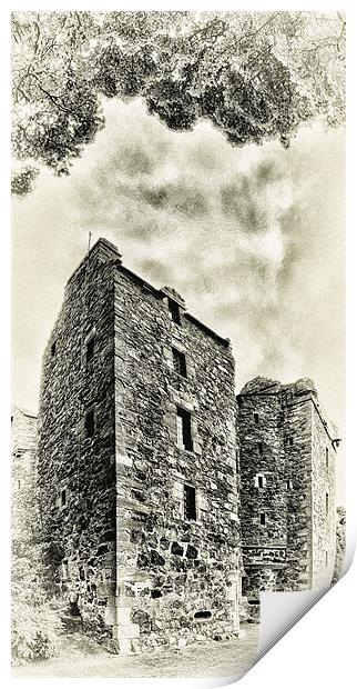Elcho Castle Print by Fraser Hetherington