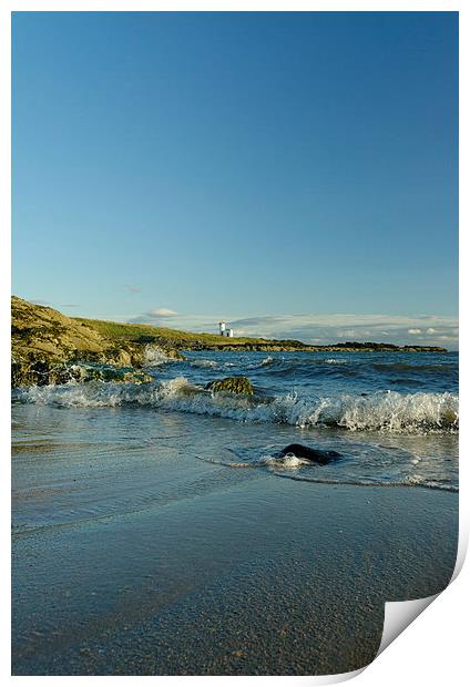  Waves at Elie Print by Fraser Hetherington