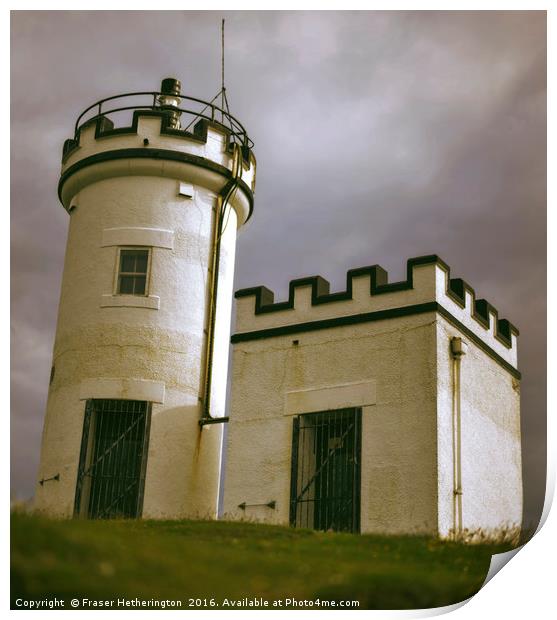 Elie Lighthouse Print by Fraser Hetherington