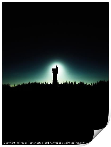 The Witching Tower Print by Fraser Hetherington