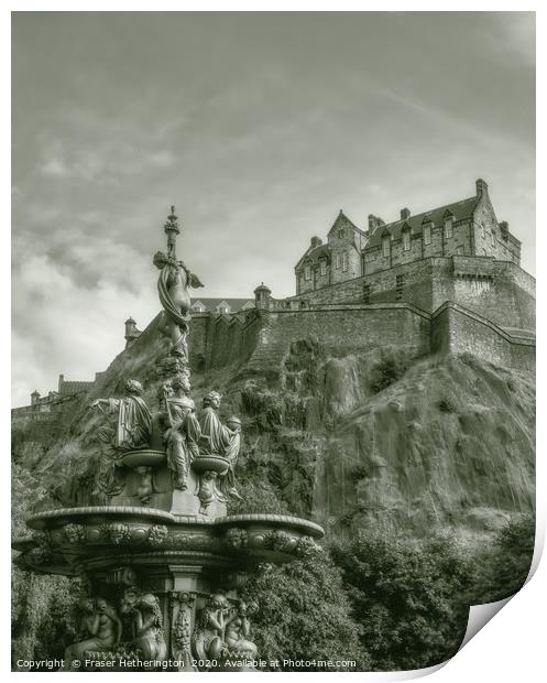 Edinburgh Castle Print by Fraser Hetherington