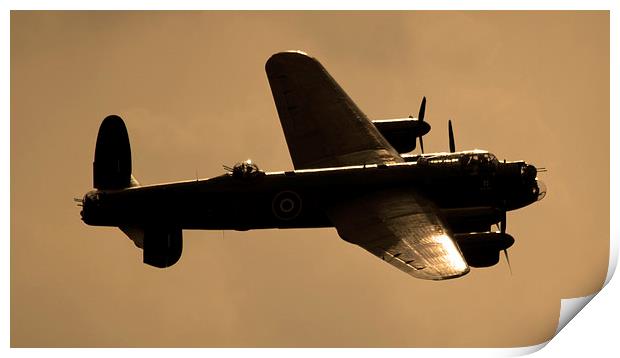  BBMF Lancaster Sunset Print by Matt Durrance