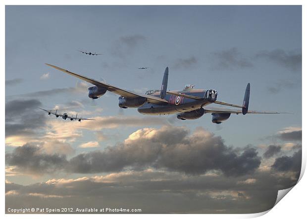 Lancaster - Outbound Print by Pat Speirs