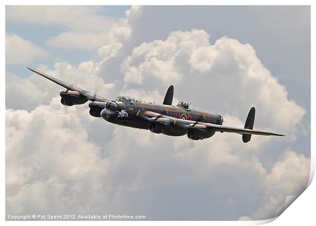 BBMF Lancaster Print by Pat Speirs