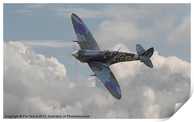Spitfire Elegance Print by Pat Speirs