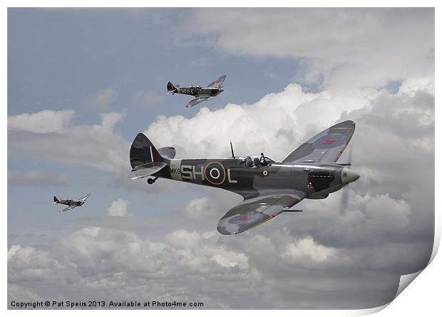 Spitfire - On Patrol Print by Pat Speirs