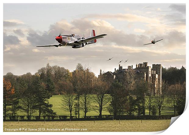 P51 Mustang - Wake-up Call Print by Pat Speirs