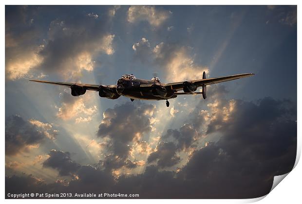 Avro Lancaster - Night Ops Print by Pat Speirs