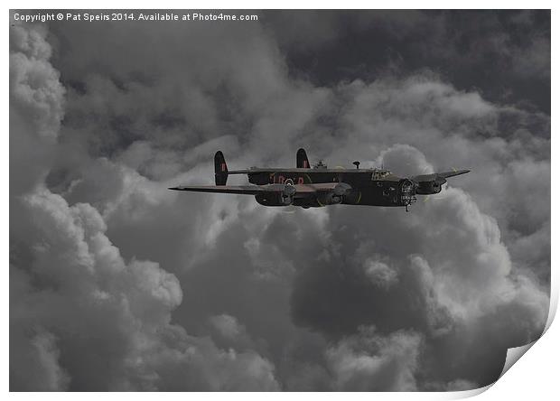Halifax II - RAF Bomber Command Print by Pat Speirs