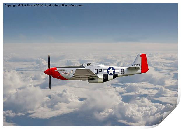 P51 Mustang - Gallery No. 4 Print by Pat Speirs
