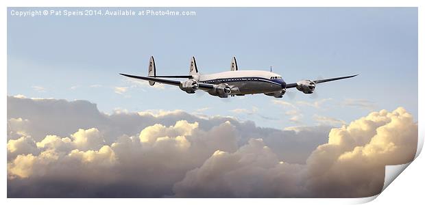  Super Constellation - End of an Era Print by Pat Speirs
