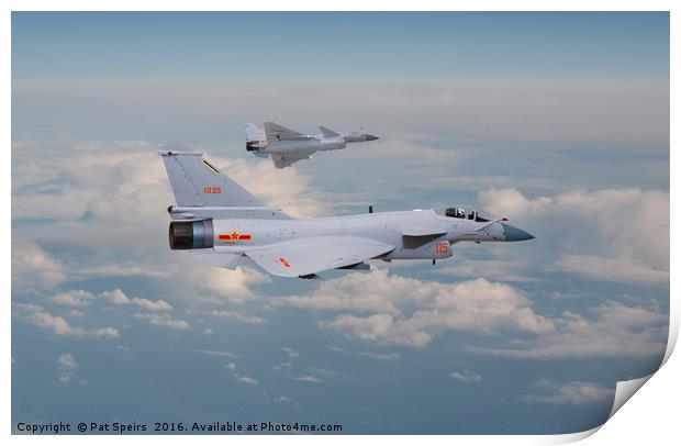 PLAAF Chengdu J10 - Vigorous Dragon Print by Pat Speirs