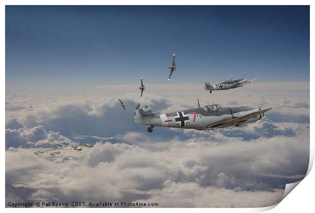 B17 - Luftwaffe Battleground Print by Pat Speirs