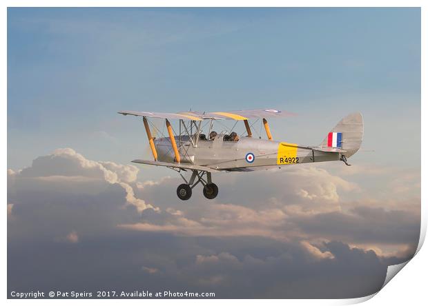 DH Tiger Moth - 'First Steps' Print by Pat Speirs