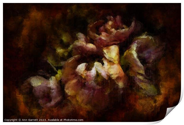 Tulips Lost and Found Print by Ann Garrett