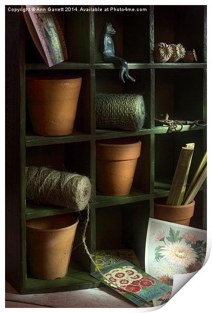 The Potting Shed Print by Ann Garrett